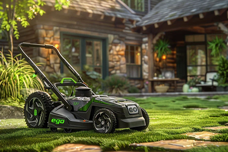 small battery powered lawn mower